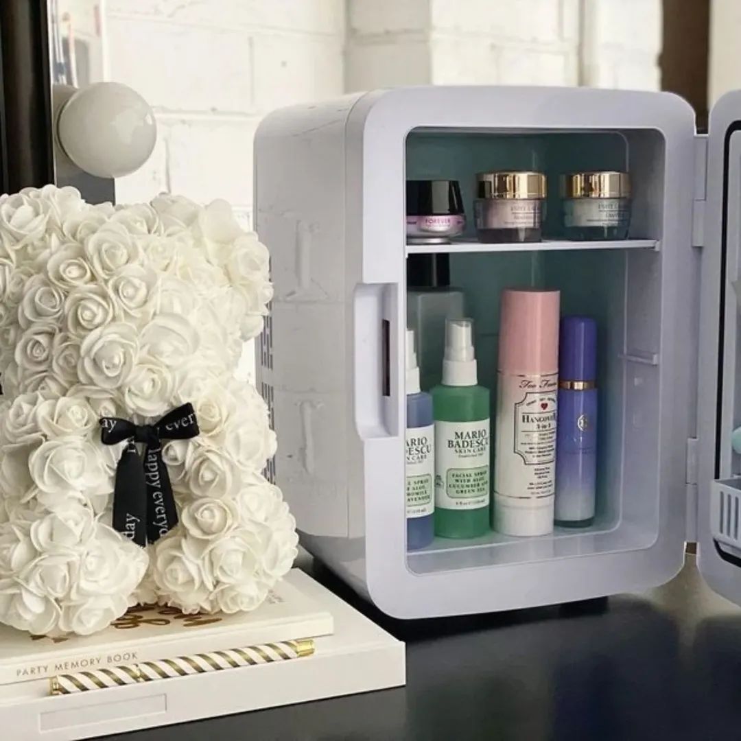 MINI MAKEUP FRIDGE: AC/DC COOLER & WARMER FOR BEAUTY & SKINCARE | HOME & CAR USE