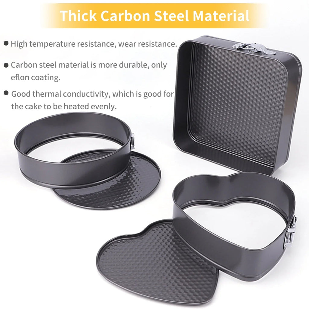 NONSTICK CHEESE CAKE PAN CAKE MOLD 3PCS SET