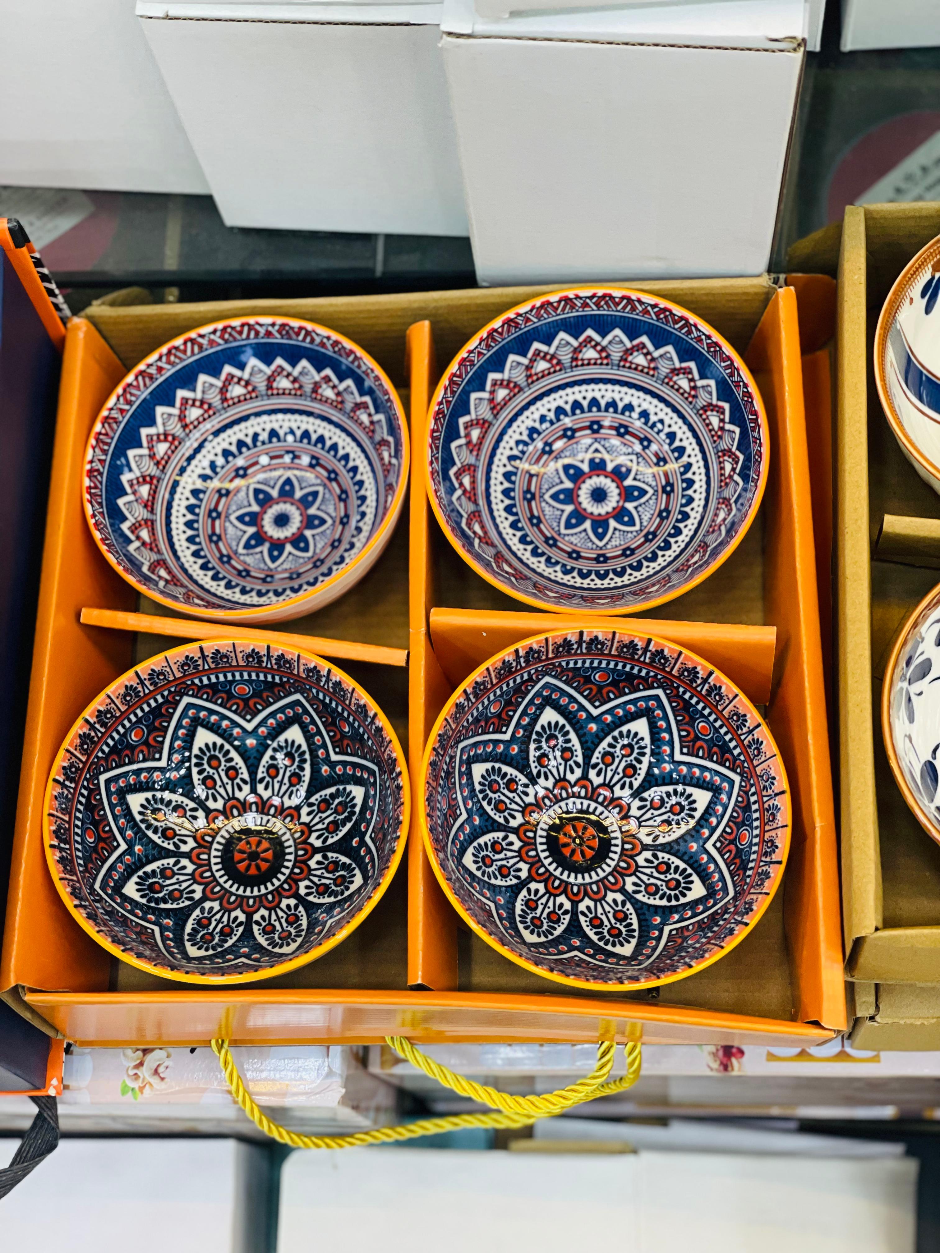 CREATIVE CERAMIC PORCELAIN BOWL SET (BOX PACKING)