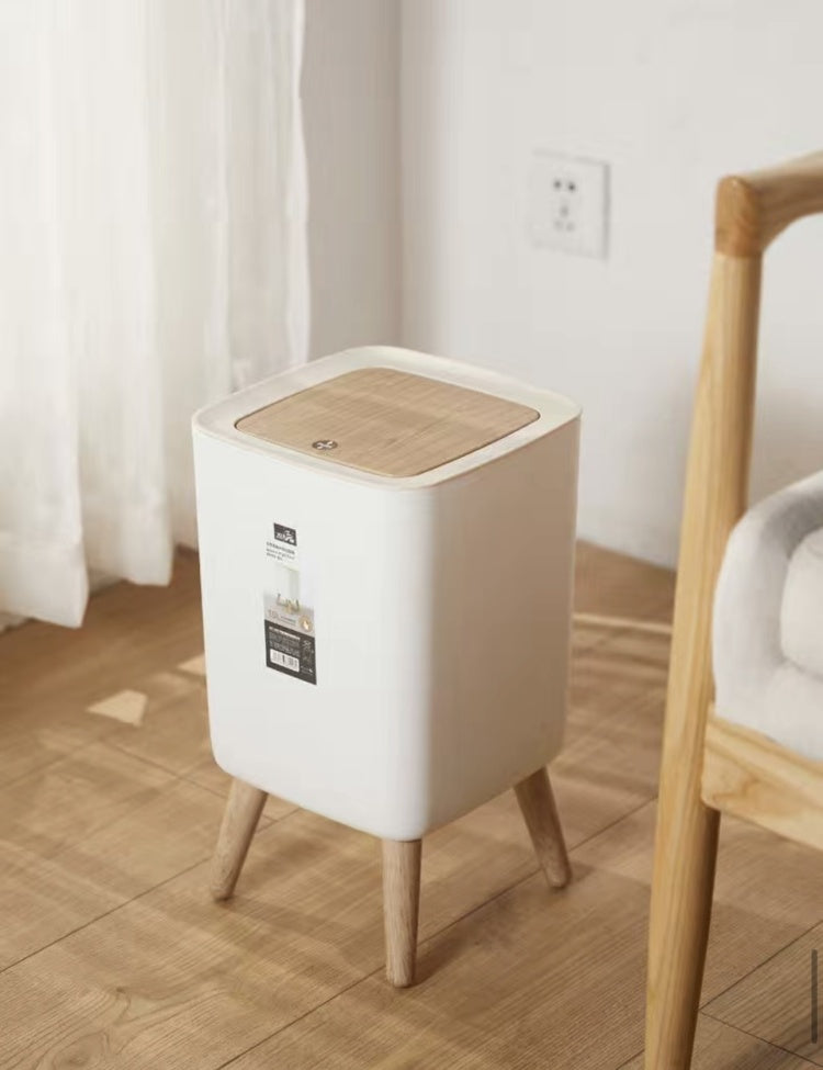 HIGH FOOT DUSTBIN WITH LID LARGE CAPACITY (SQUARE SHAPED)