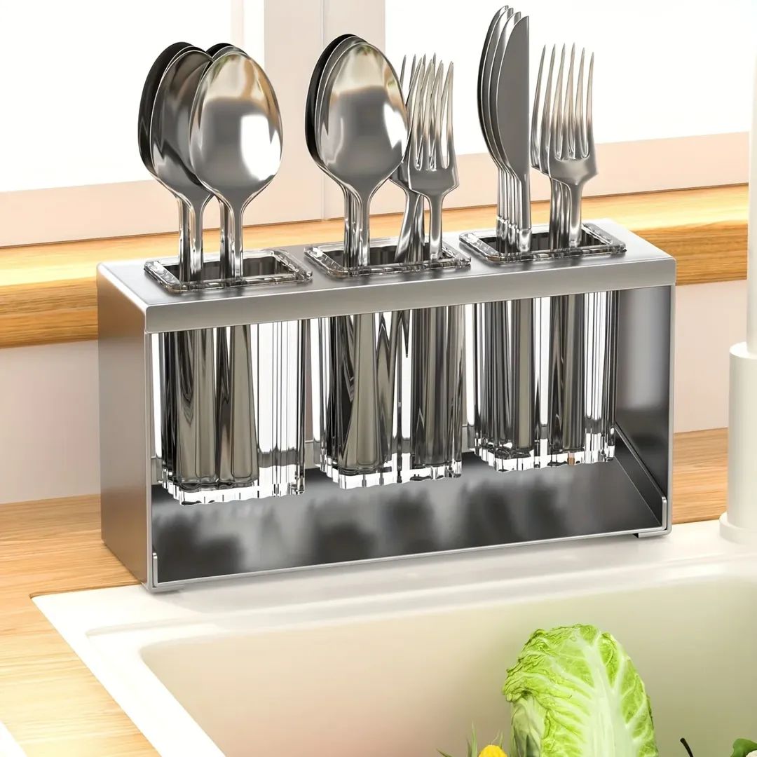 PREMIUM COUNTERTOP CUTLERY DRYING HOLDER