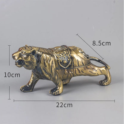 CREATIVE TIGER STYLE ASHTRAY WITH LID