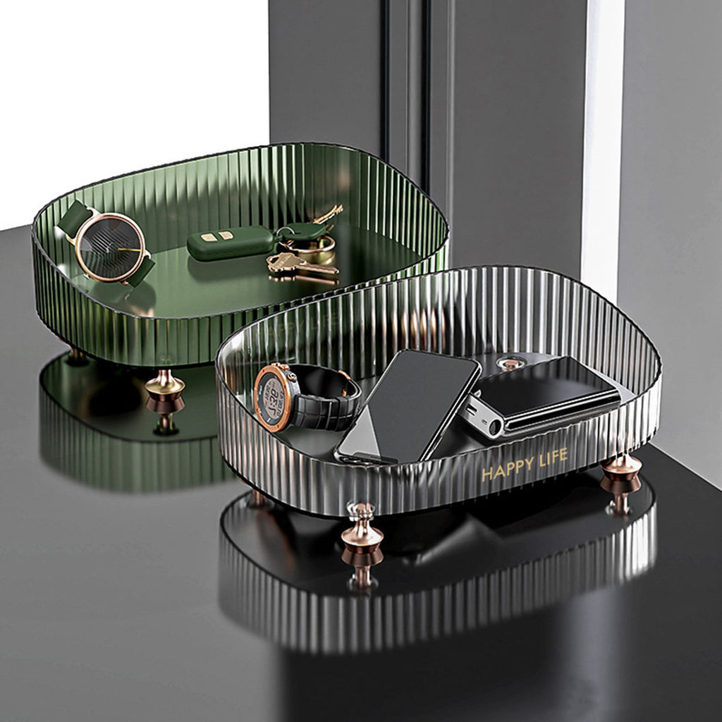 CLEAR DESKTOP ACRYLIC COSMETICS STORAGE TRAY