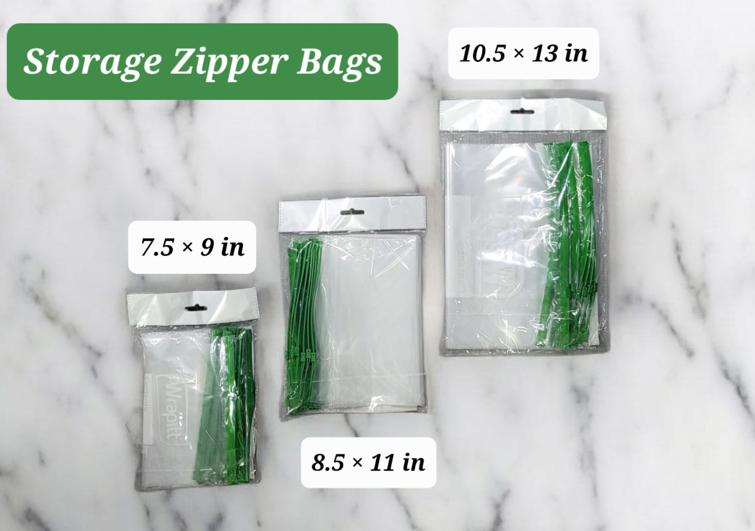 ZIPPER STORAGE BAGS