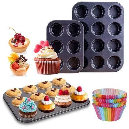 NON STICK MUFFIN TRAY, CUPCAKE MUFFIN ✅