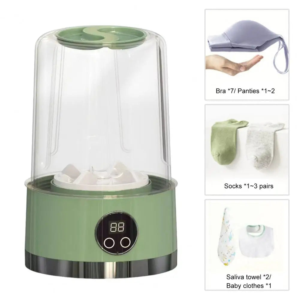 PORTABLE COMPACT MINI WASHING MACHINE