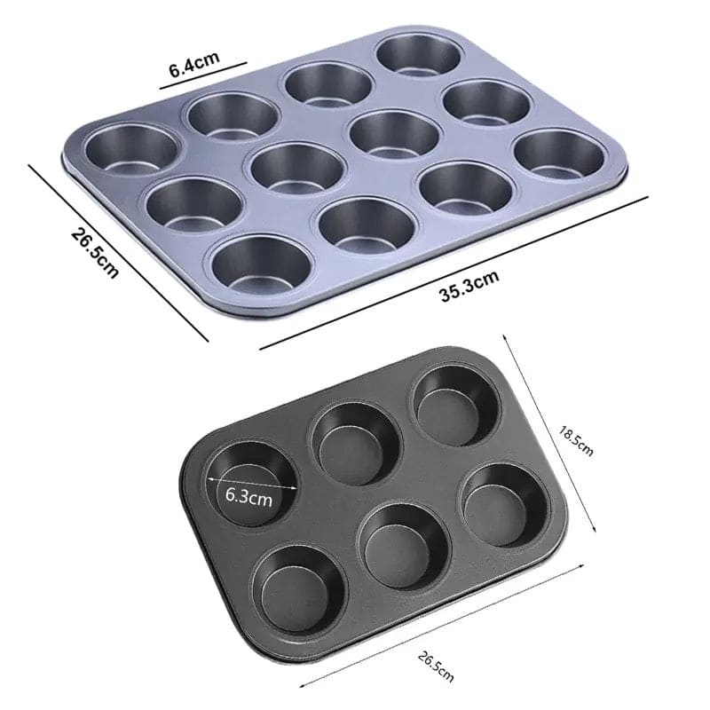 NON STICK MUFFIN TRAY, CUPCAKE MUFFIN ✅
