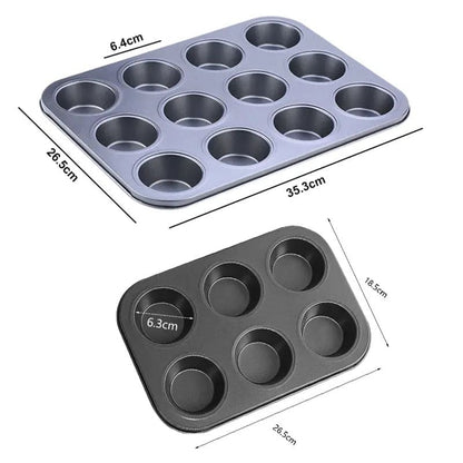 NON STICK MUFFIN TRAY, CUPCAKE MUFFIN ✅