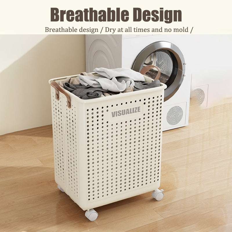 PRODESIRE™ LARGE CAPACITY MOVABLE FOLDING LAUNDRY BASKET
