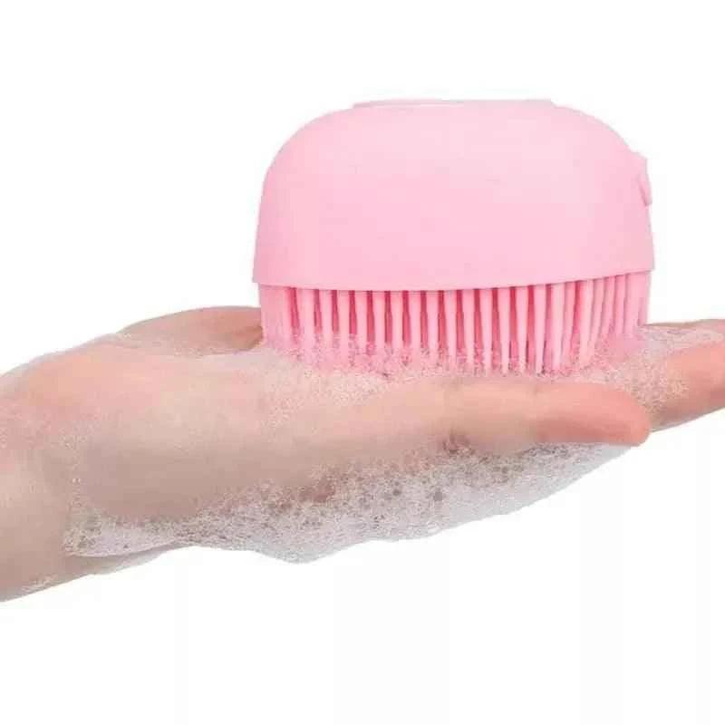 SILICONE BABY SHOWER BRUSH FOR SAFE AND SOFT CLEAN