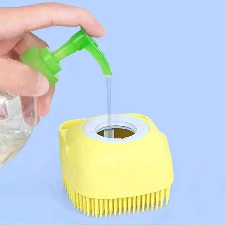 SILICONE BABY SHOWER BRUSH FOR SAFE AND SOFT CLEAN