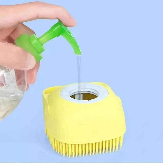 SILICONE BABY SHOWER BRUSH FOR SAFE AND SOFT CLEAN