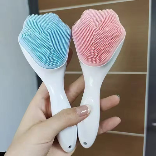 SOFT SILICONE FACIAL CLEANSING BRUSH – GENTLE SKIN CARE TOOL