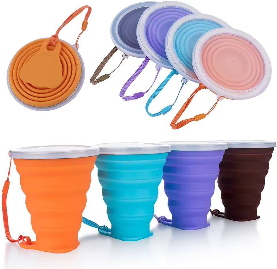 SILICONE FOLDABLE CUP – BPA-FREE PORTABLE WATER GLASS