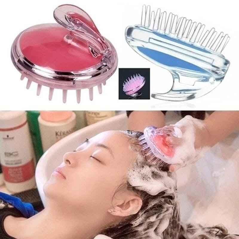 SOFT SILICONE SCALP MASSAGER FOR HAIR CARE