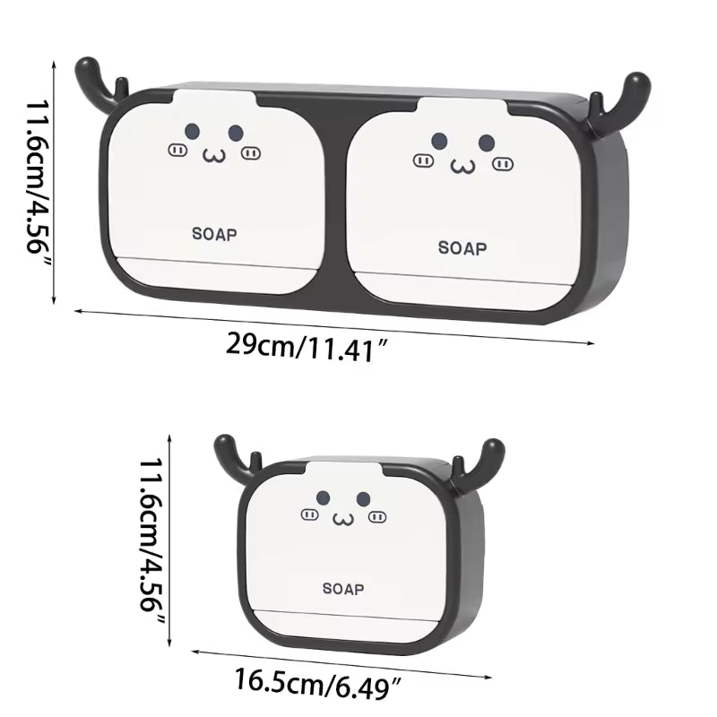 WALL MOUNTED SINGLE BOX SOAP HOLDER CAT SHAPE