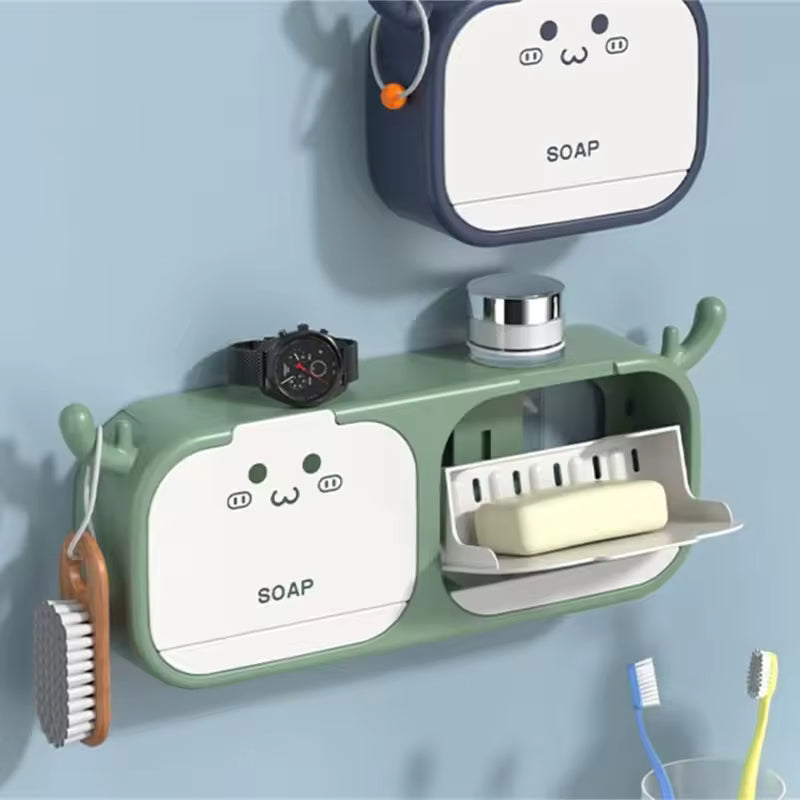 WALL MOUNTED SINGLE BOX SOAP HOLDER CAT SHAPE