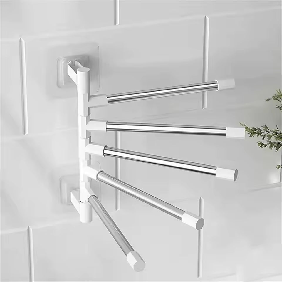 WALL MOUNT TOWEL ORGANIZER RACK FOR BATHROOM