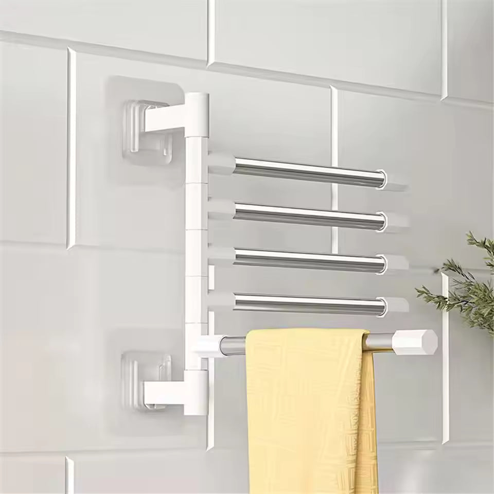 WALL MOUNT TOWEL ORGANIZER RACK FOR BATHROOM