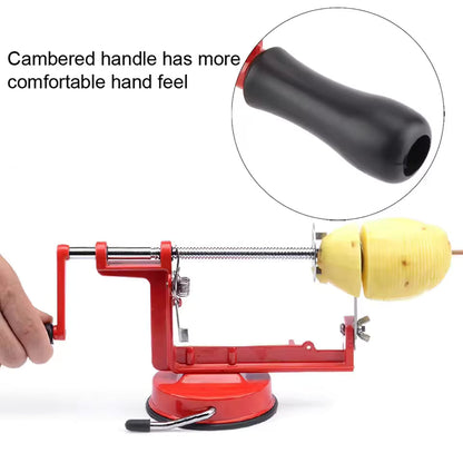 MANUAL SPIRAL VEGETABLE SLICER AND PEELER TOOL
