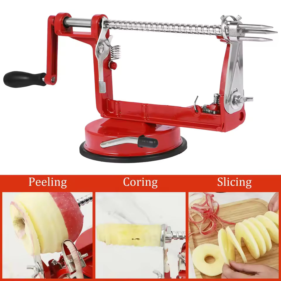 MANUAL SPIRAL VEGETABLE SLICER AND PEELER TOOL