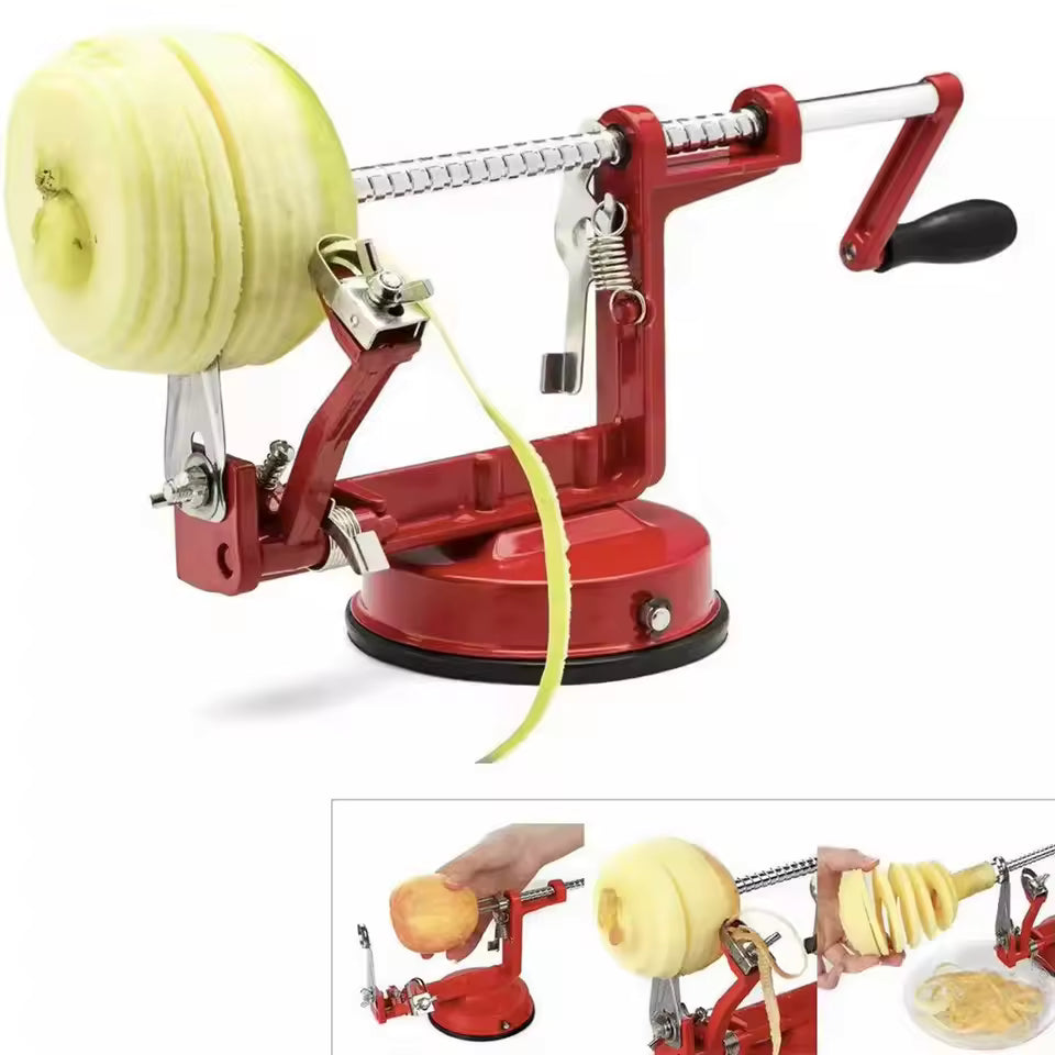 MANUAL SPIRAL VEGETABLE SLICER AND PEELER TOOL