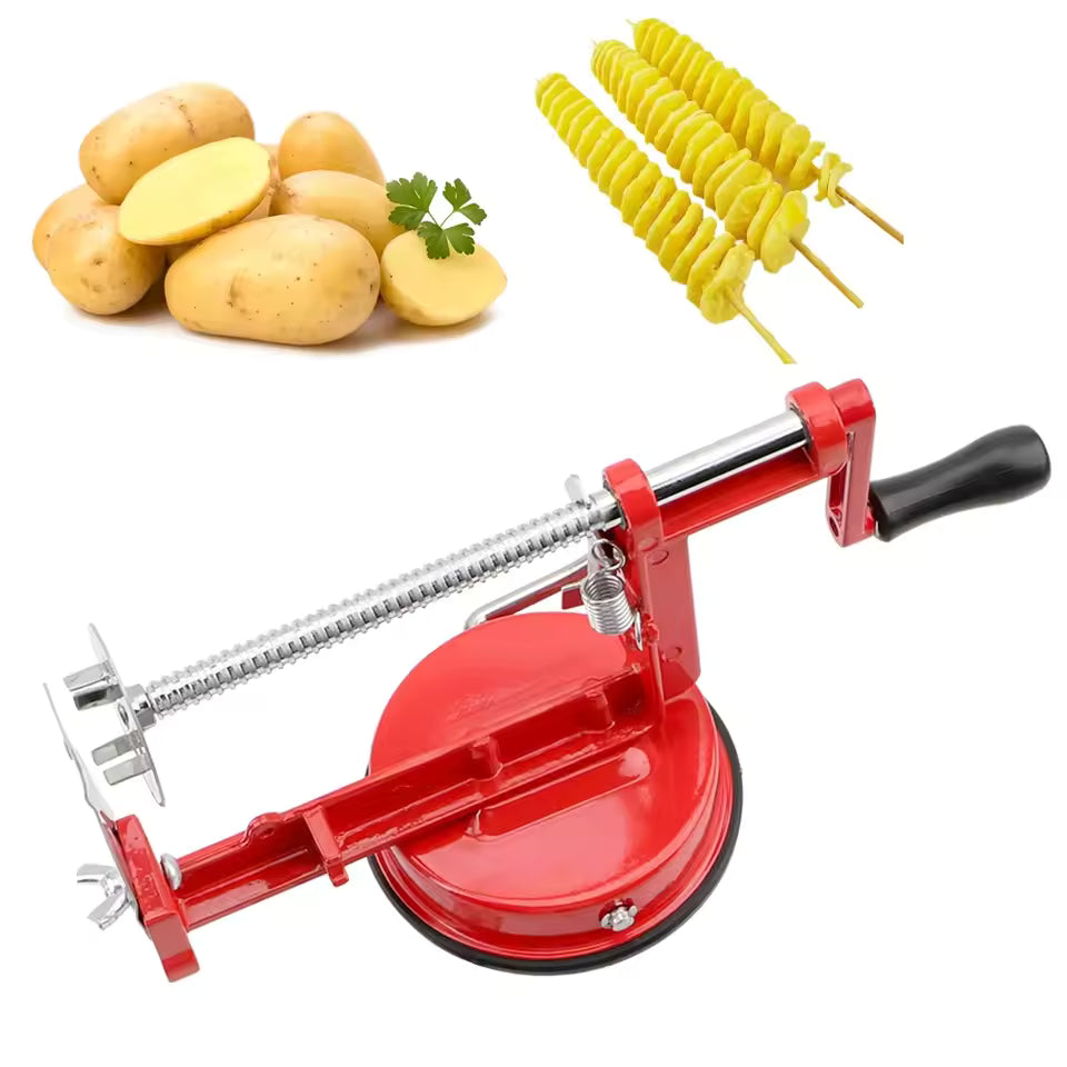 MANUAL SPIRAL VEGETABLE SLICER AND PEELER TOOL