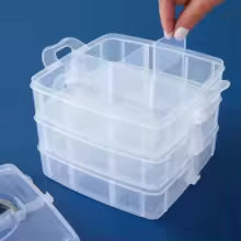 STACKABLE STORAGE BOX FOR ART AND CRAFT MATERIALS