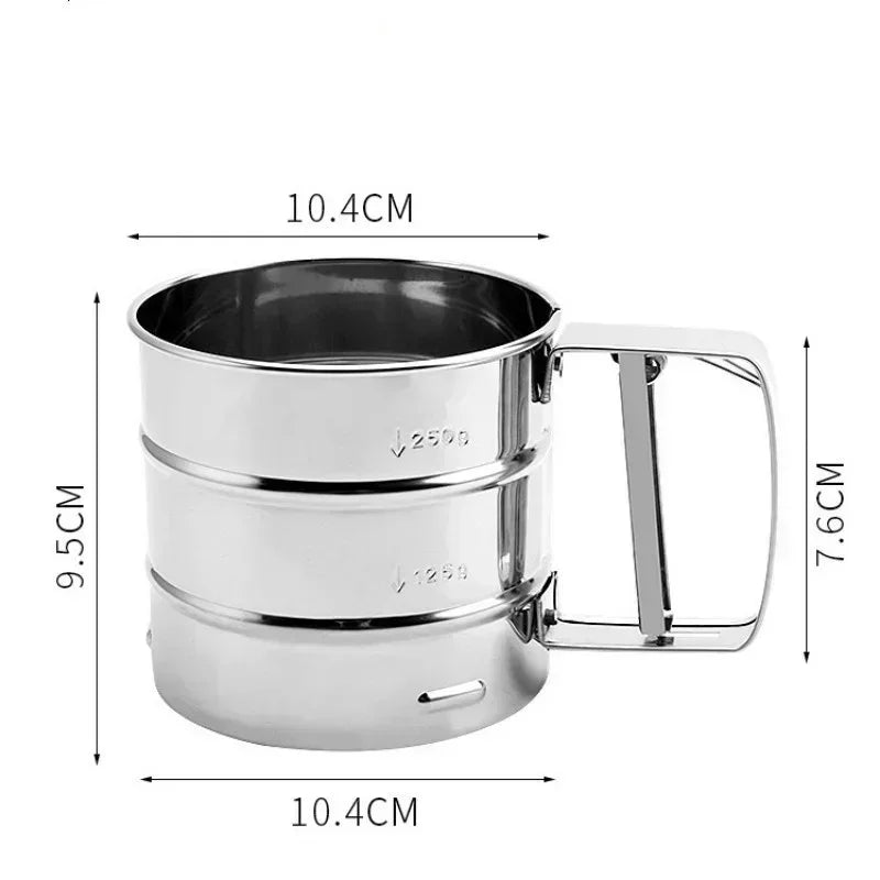 HIGH-QUALITY STAINLESS STEEL FLOUR SIEVE FOR BAKING