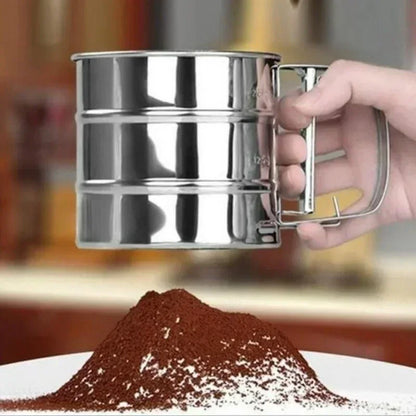 HIGH-QUALITY STAINLESS STEEL FLOUR SIEVE FOR BAKING