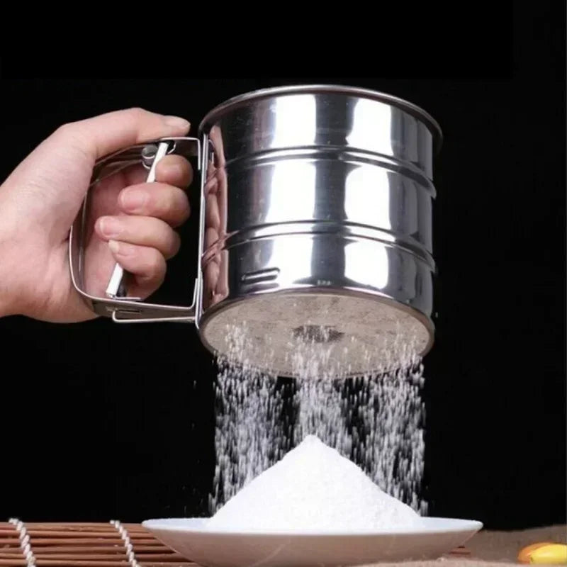 HIGH-QUALITY STAINLESS STEEL FLOUR SIEVE FOR BAKING