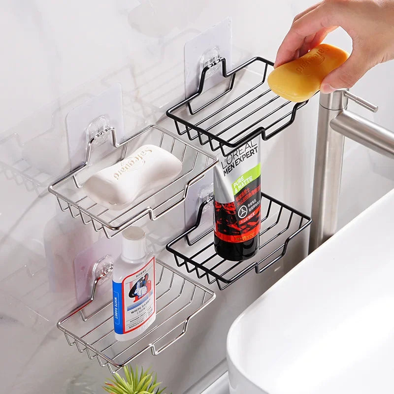 WALL MOUNT SOAP HOLDER DISH IN STAINLESS STEEL