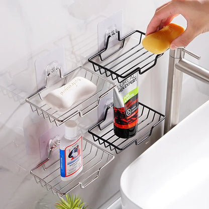 WALL MOUNT SOAP HOLDER DISH IN STAINLESS STEEL