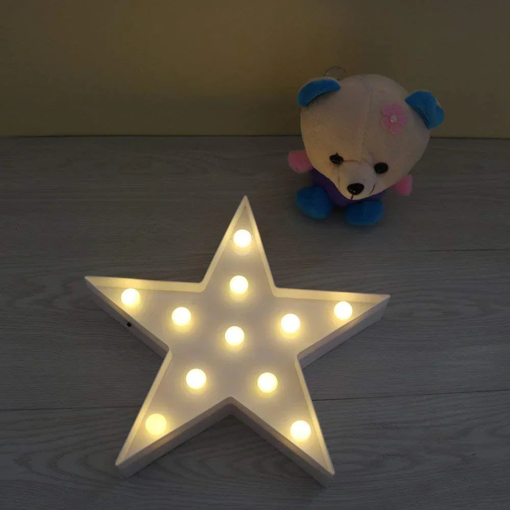 STAR DESIGN LED NIGHT LAMP FOR SOOTHING COZY DECOR