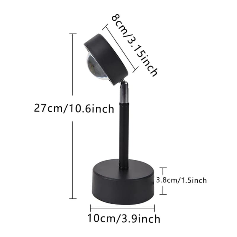 BEDROOM MOOD LIGHTING WITH SUNSET PROJECTOR LAMP