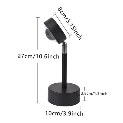 BEDROOM MOOD LIGHTING WITH SUNSET PROJECTOR LAMP