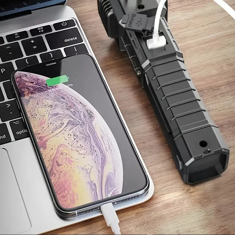 MULTIFUNCTION SUPER BRIGHT LED FLASHLIGHT WITH COB LIGHT