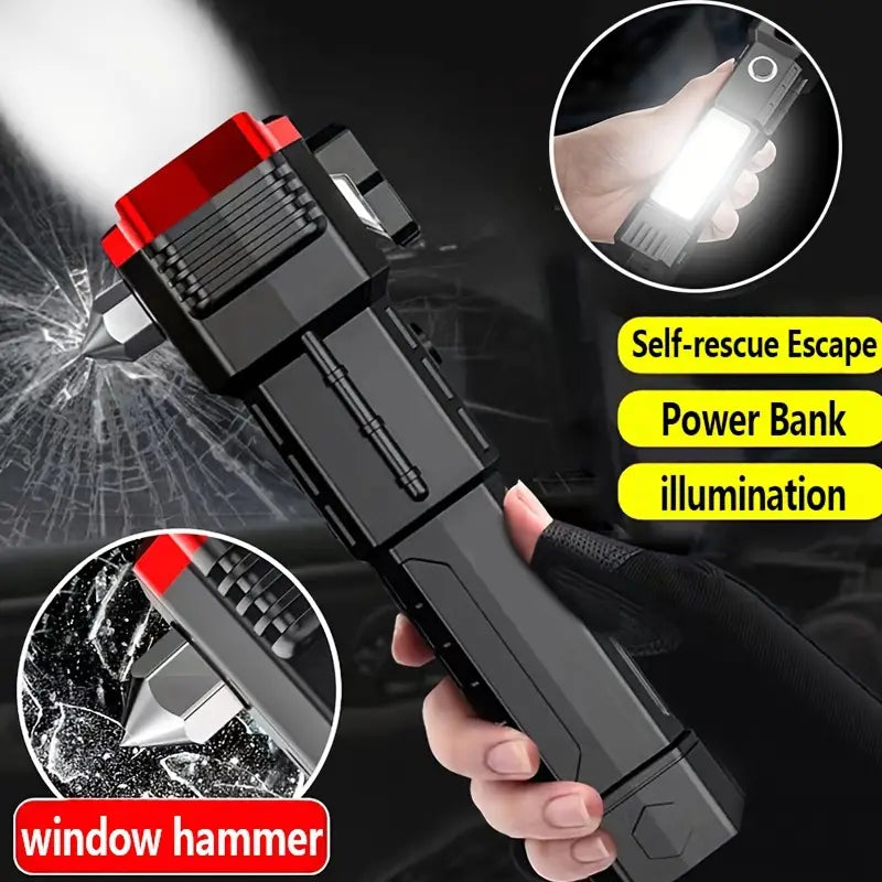 MULTIFUNCTION SUPER BRIGHT LED FLASHLIGHT WITH COB LIGHT