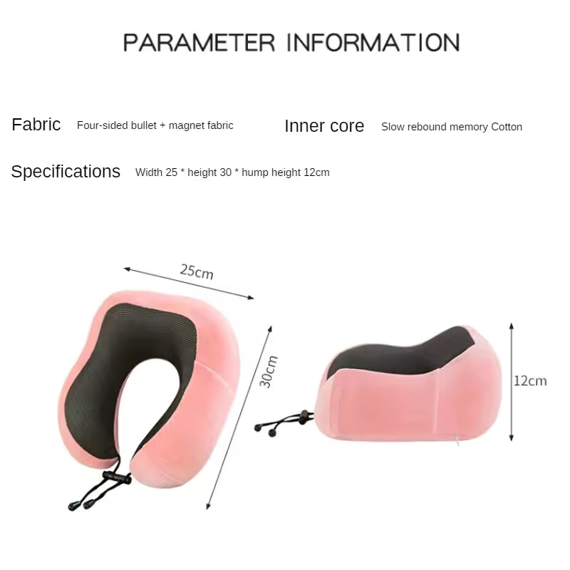 SOFT MEMORY FOAM TRAVEL NECK PILLOW
