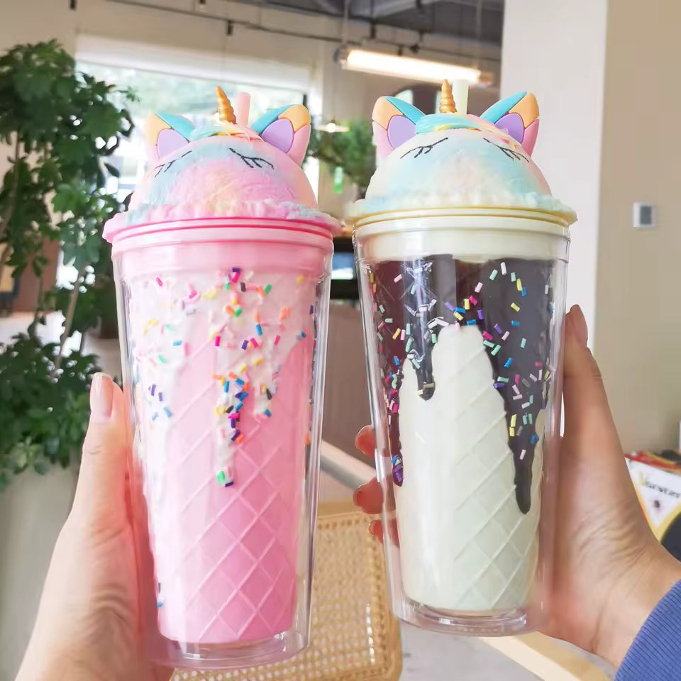 COLORFUL UNICORN WATER TUMBLER