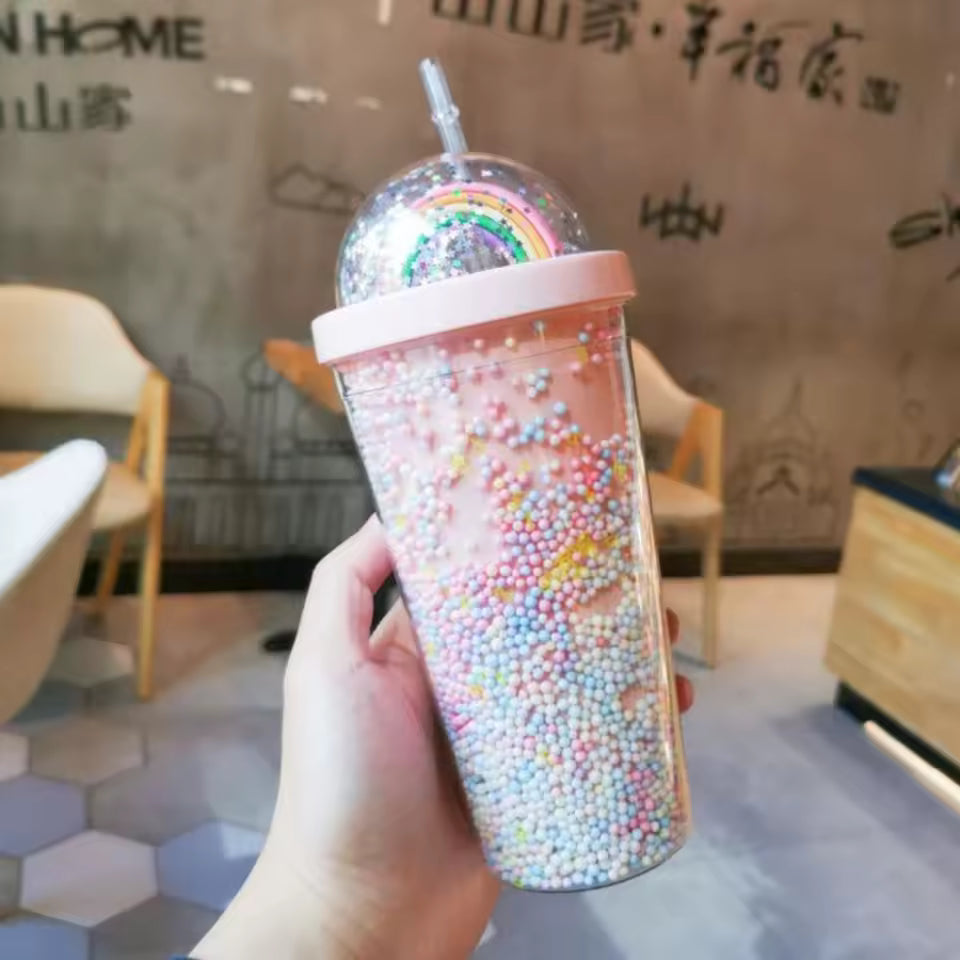 COLORFUL UNICORN WATER TUMBLER