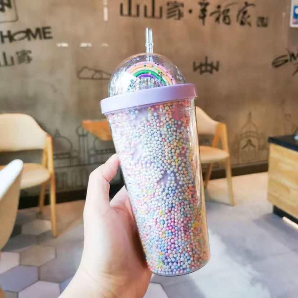 COLORFUL UNICORN WATER TUMBLER