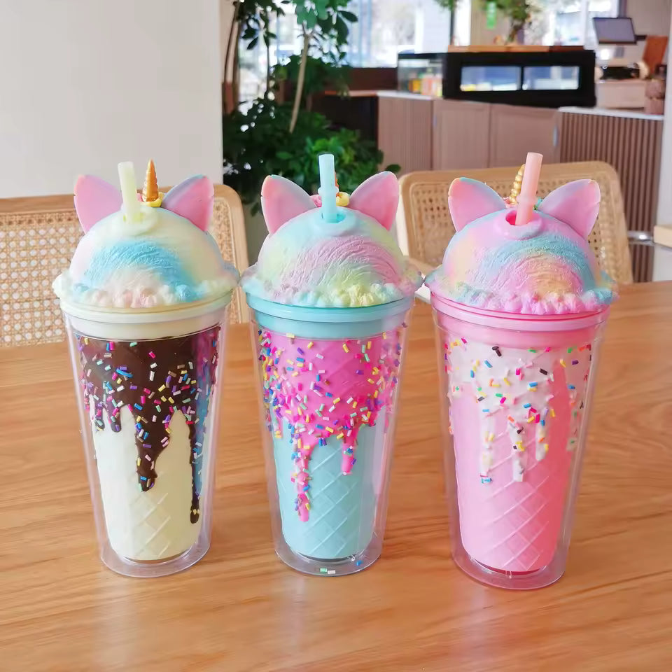 COLORFUL UNICORN WATER TUMBLER