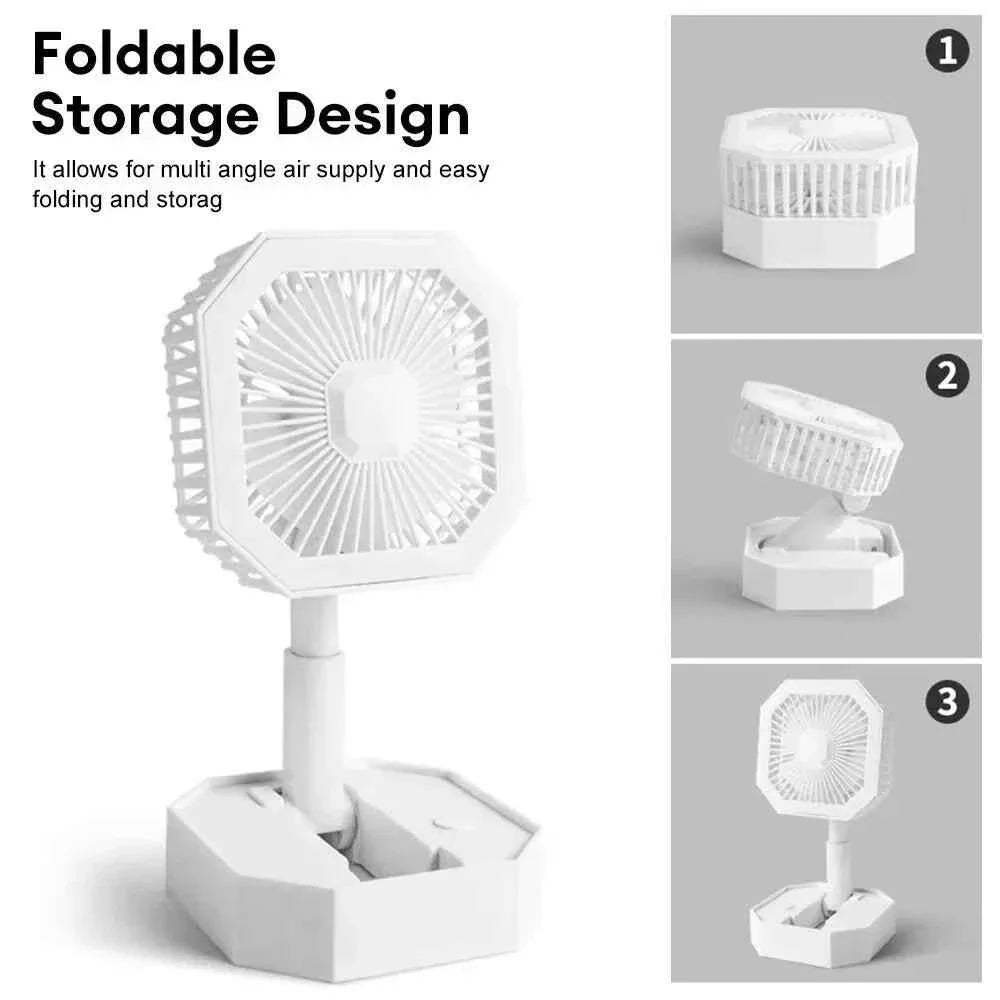 USB POWERED MINI FAN WITH BUILT-IN LED LIGHT