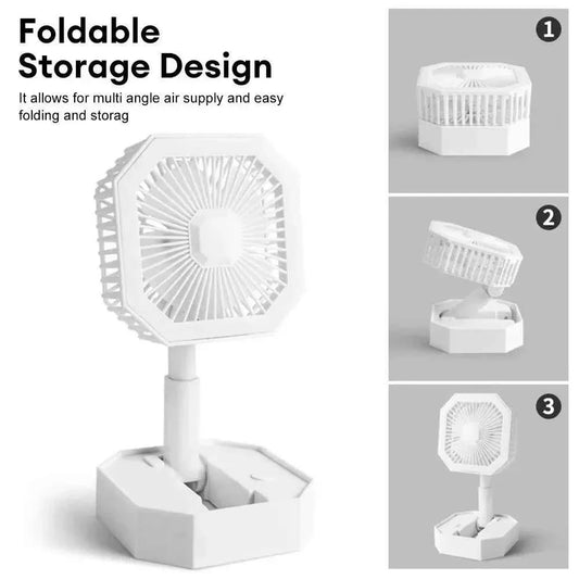 USB POWERED MINI FAN WITH BUILT-IN LED LIGHT