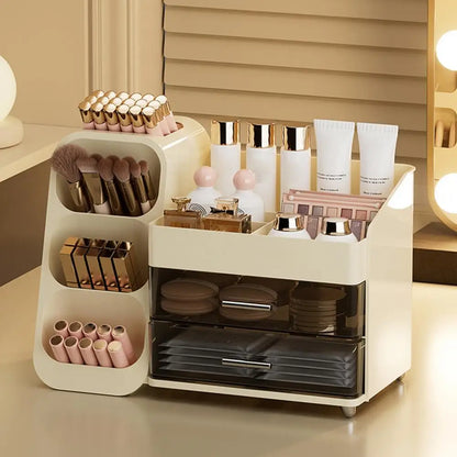 LARGE MAKEUP STORAGE ORGANIZER VANITY BOX