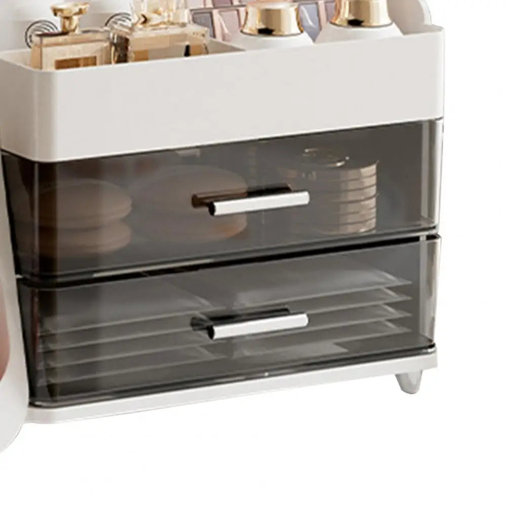 LARGE MAKEUP STORAGE ORGANIZER VANITY BOX