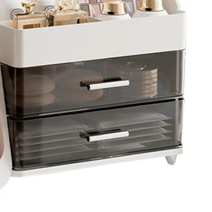 LARGE MAKEUP STORAGE ORGANIZER VANITY BOX