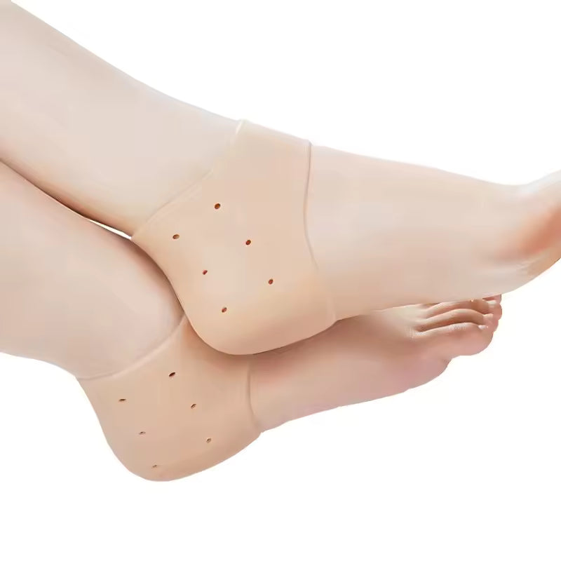 HALF HEEL CARE SILICONE SOCKS FOR SMOOTH FEET