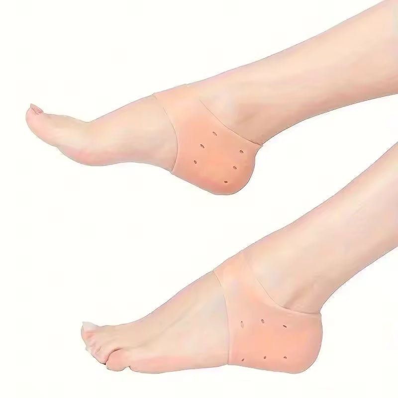 HALF HEEL CARE SILICONE SOCKS FOR SMOOTH FEET